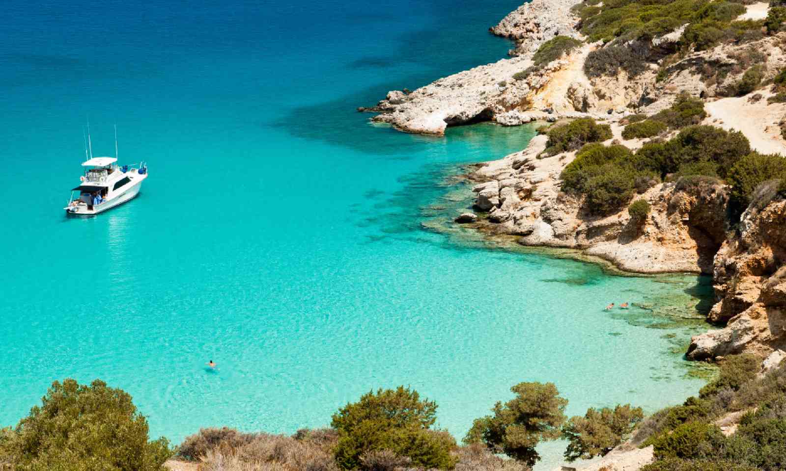 Ship anchored in the bay at Crete, Greece (Shutterstock)