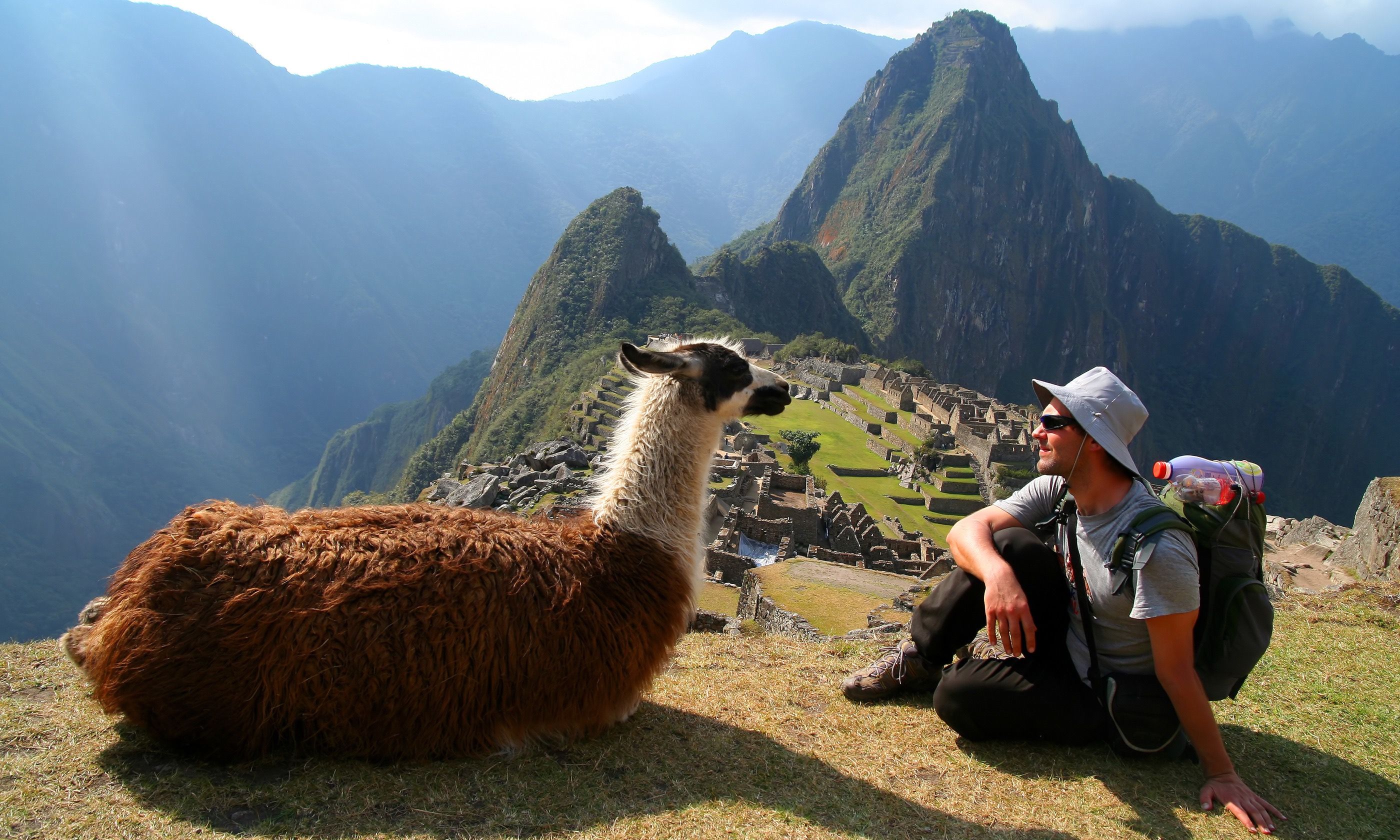 Meeting the locals at Machu Picchu (Dreamstime)