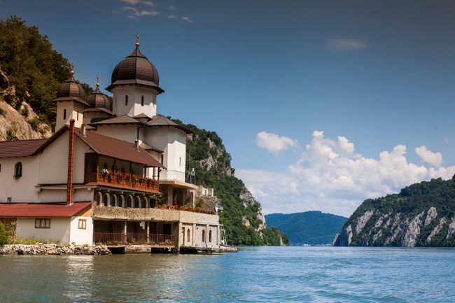 The Monastery at the Iron gates national park (Shutterstock) danube river