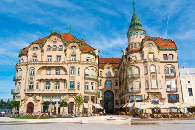 Oradea is known for its stunning Art Nouveau architecture, such as Black Eagle Palace (Alamy)