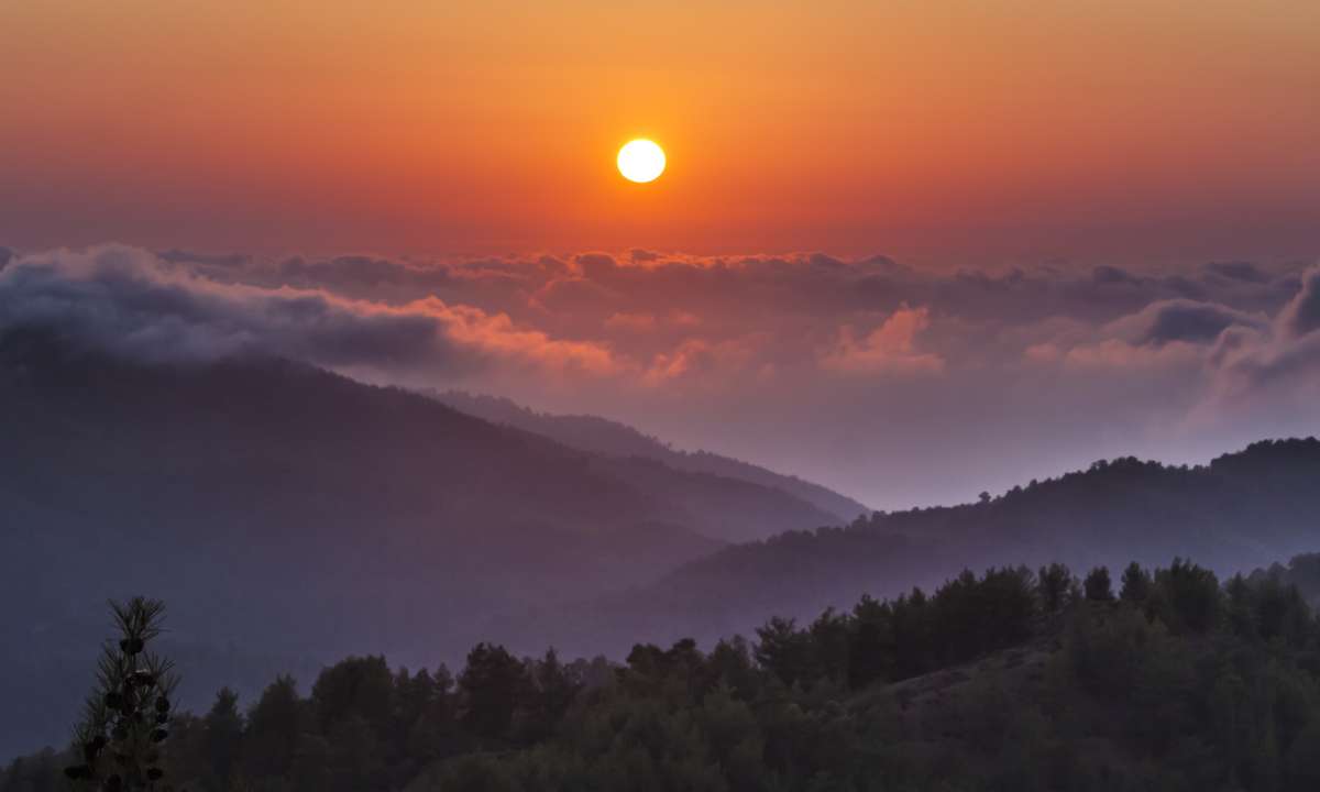 Sunset in the Troodos Mountains (Dreamstime)
