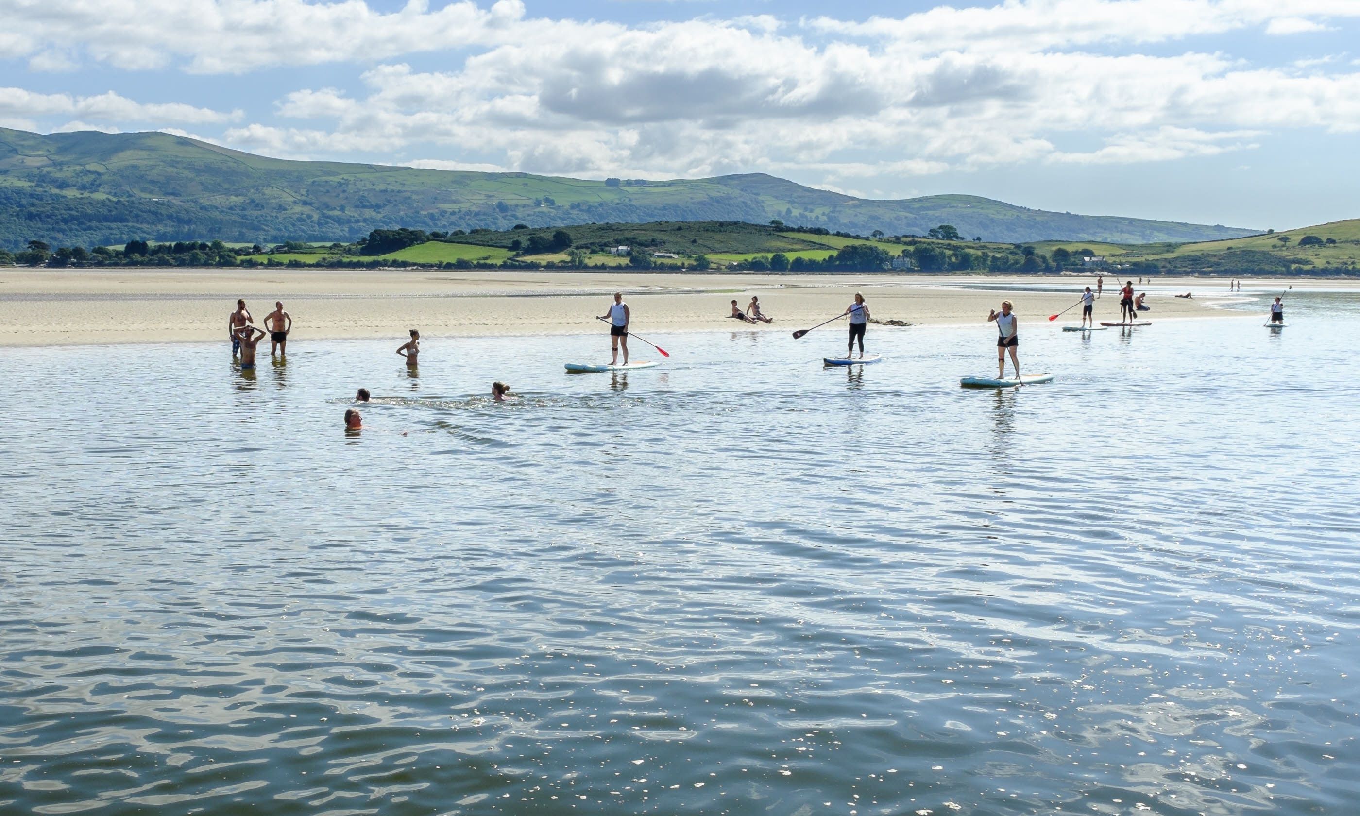 Paddleboarders near Portmeirion, North Wales (Shutterstock)