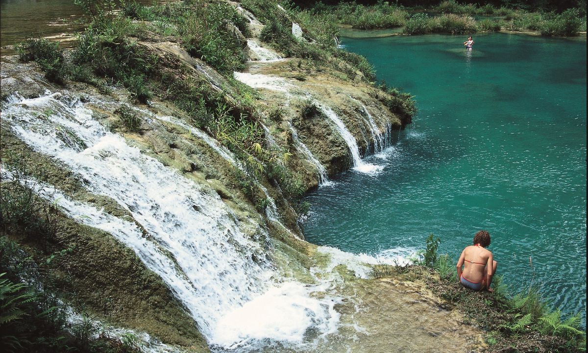 Enjoying a dip at Semuc Champey (Select Latin America)