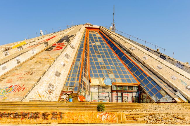 The Pyramid of Tirana, Albania (Shutterstock)