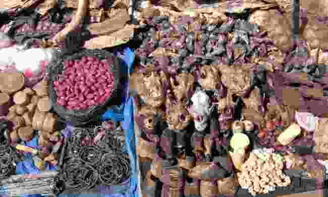 What&#39;s for sale at a Voodoo Fetish Market, West Africa (Shutterstock)