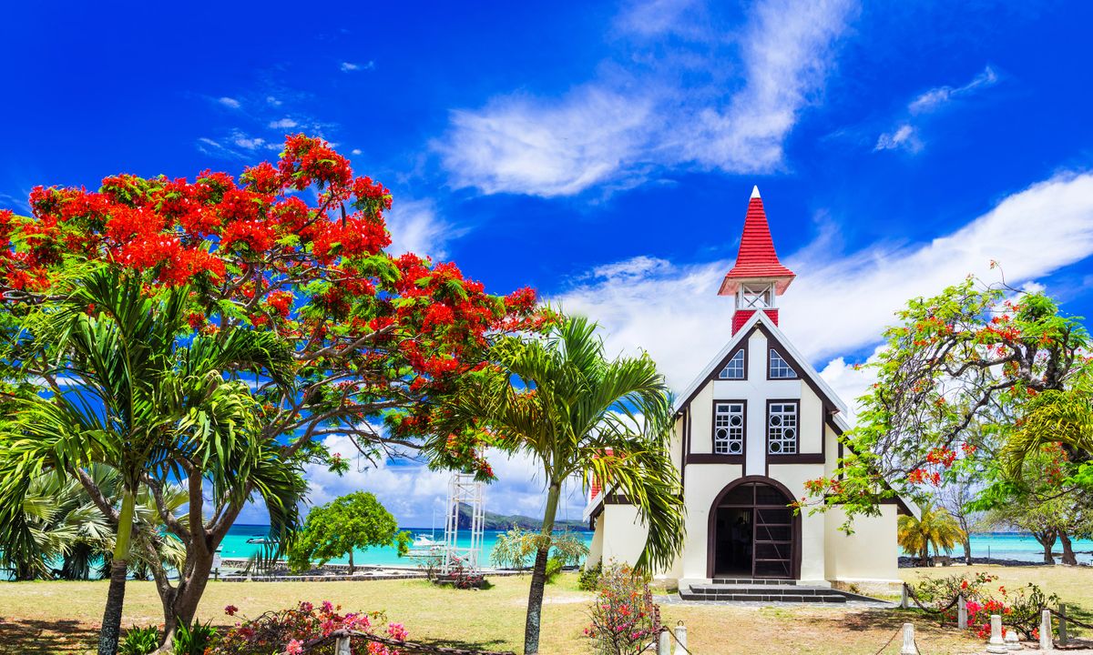Church on a beach in Mauritius (Shutterstock)