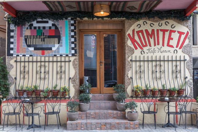 The exterior of Komiteti-Kafe Muzeum, Tirana (Shutterstock)