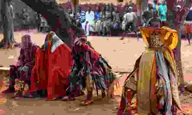 Masked participants of the Egungun Ceremony, Benin (Shutterstock)