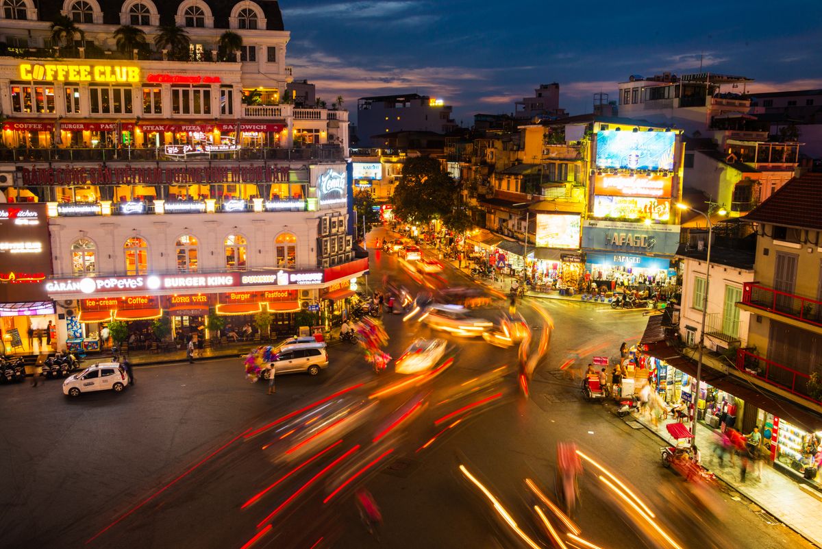 Motorbiking, Hanoi. (Dreamstime)