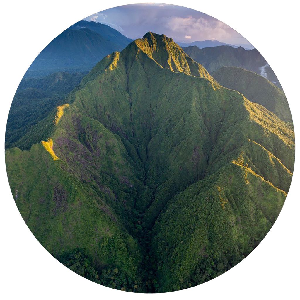 Dominica is the most mountainous landscape in the region