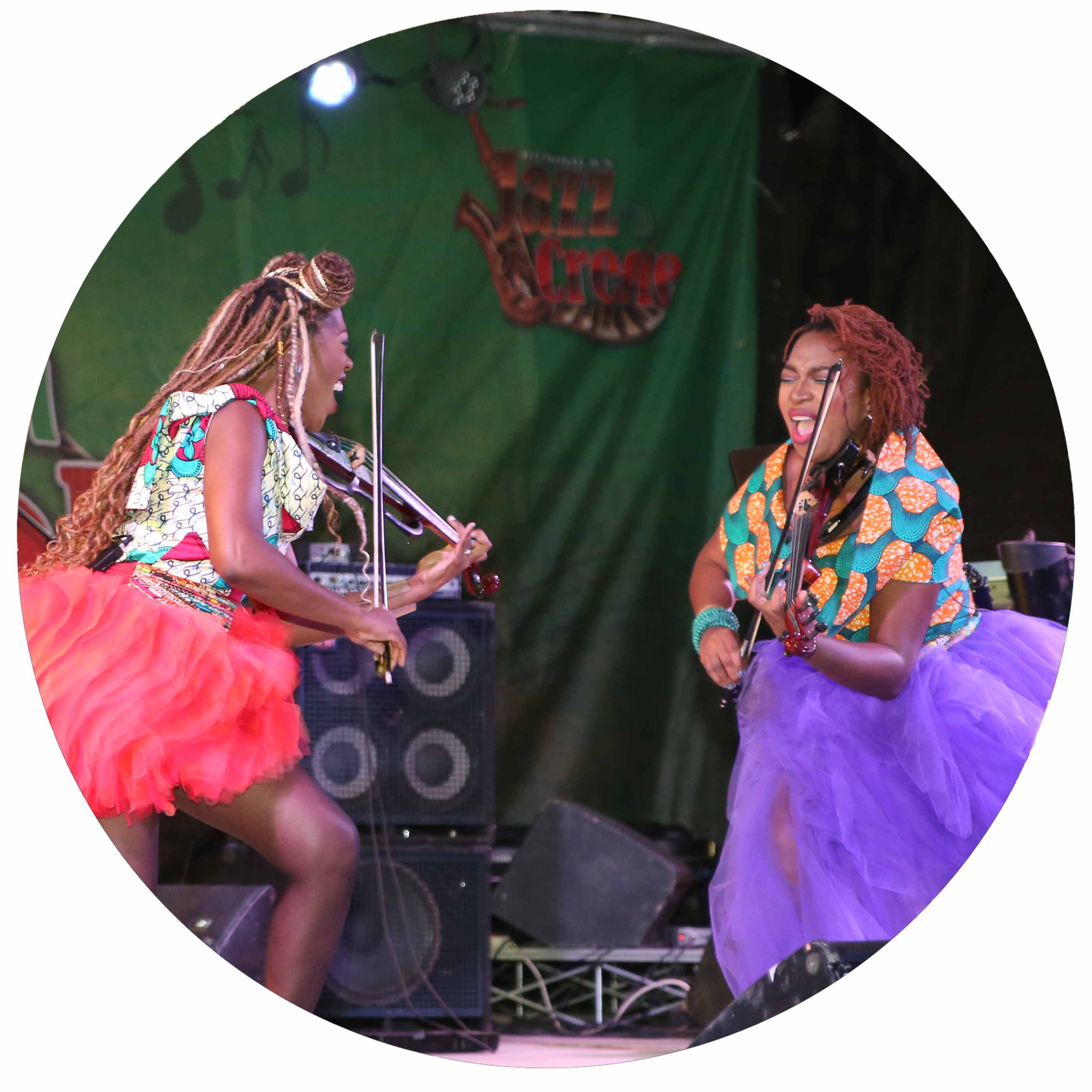 Performers at the Jazz and Creole Festival