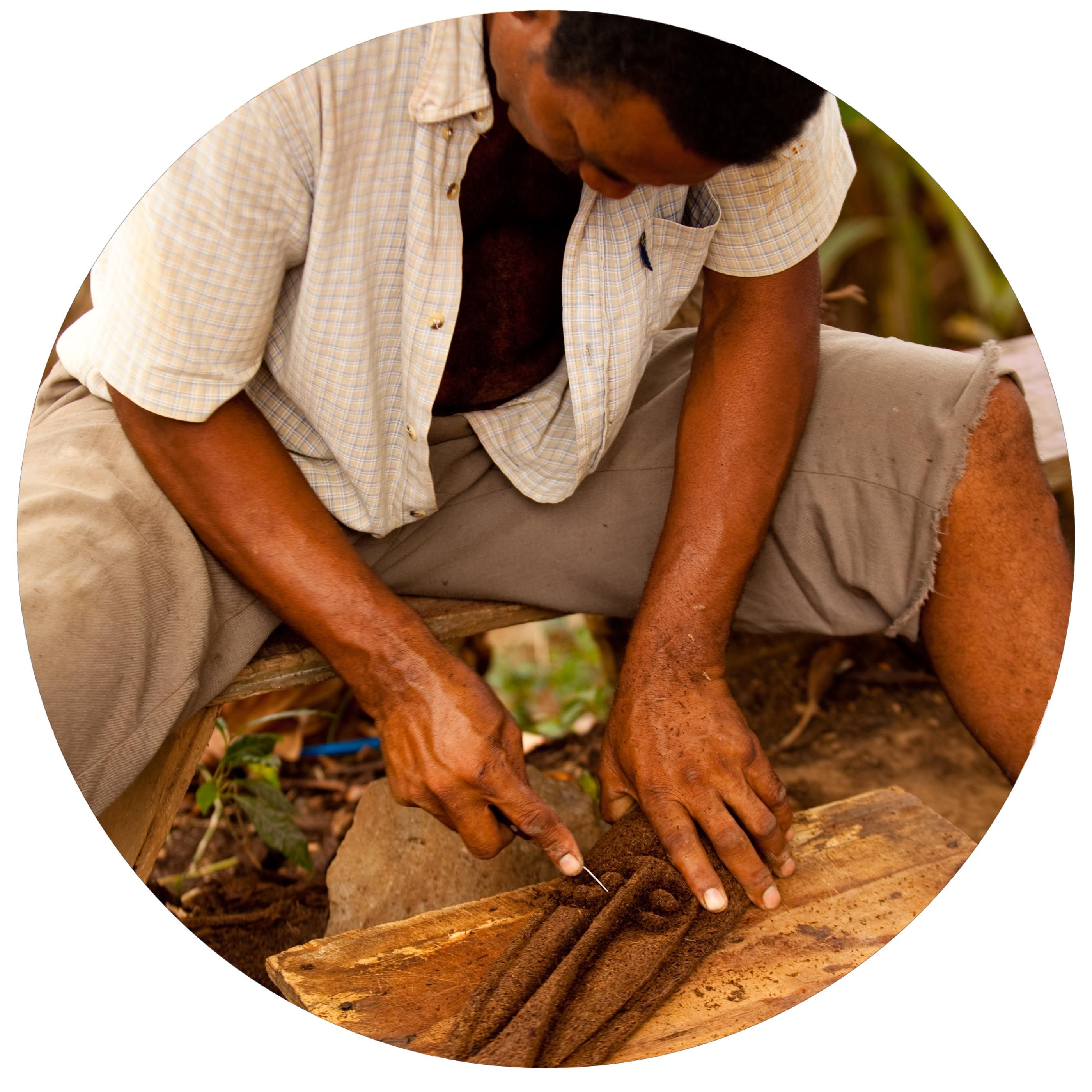 Kalinago mask carving