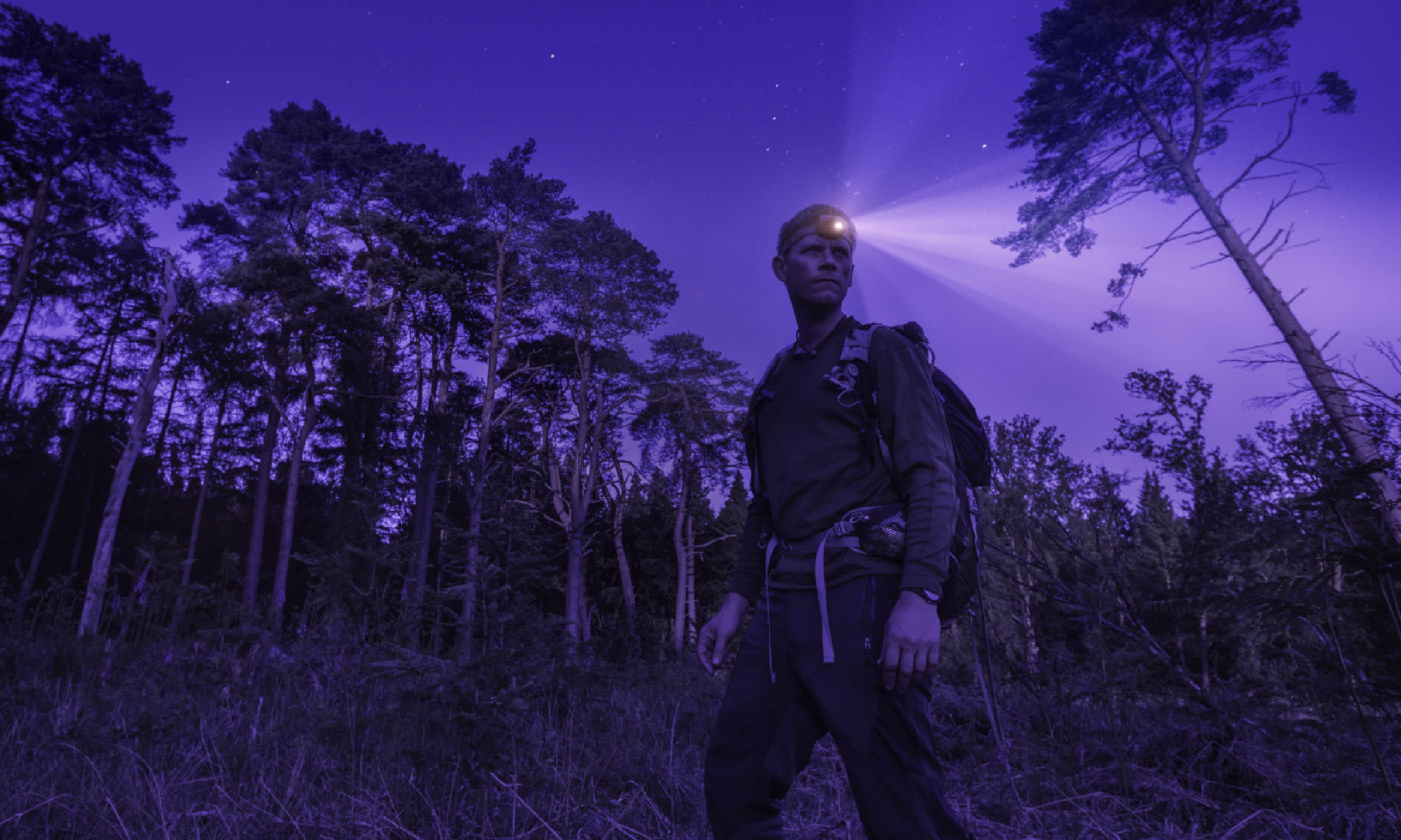 Hiking at night (Shutterstock)