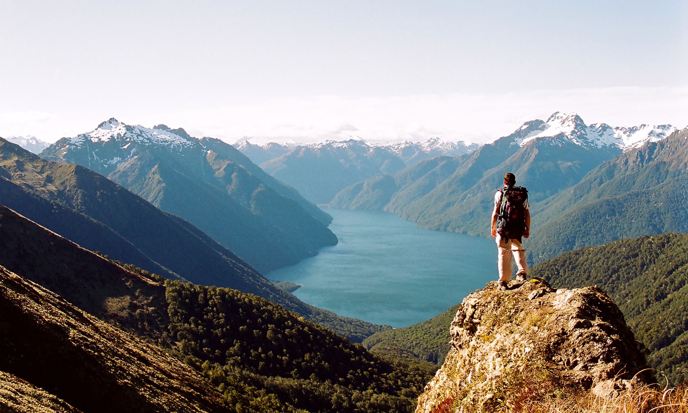 Man on the Kepler Trail in New Zealand (Dreamstime)