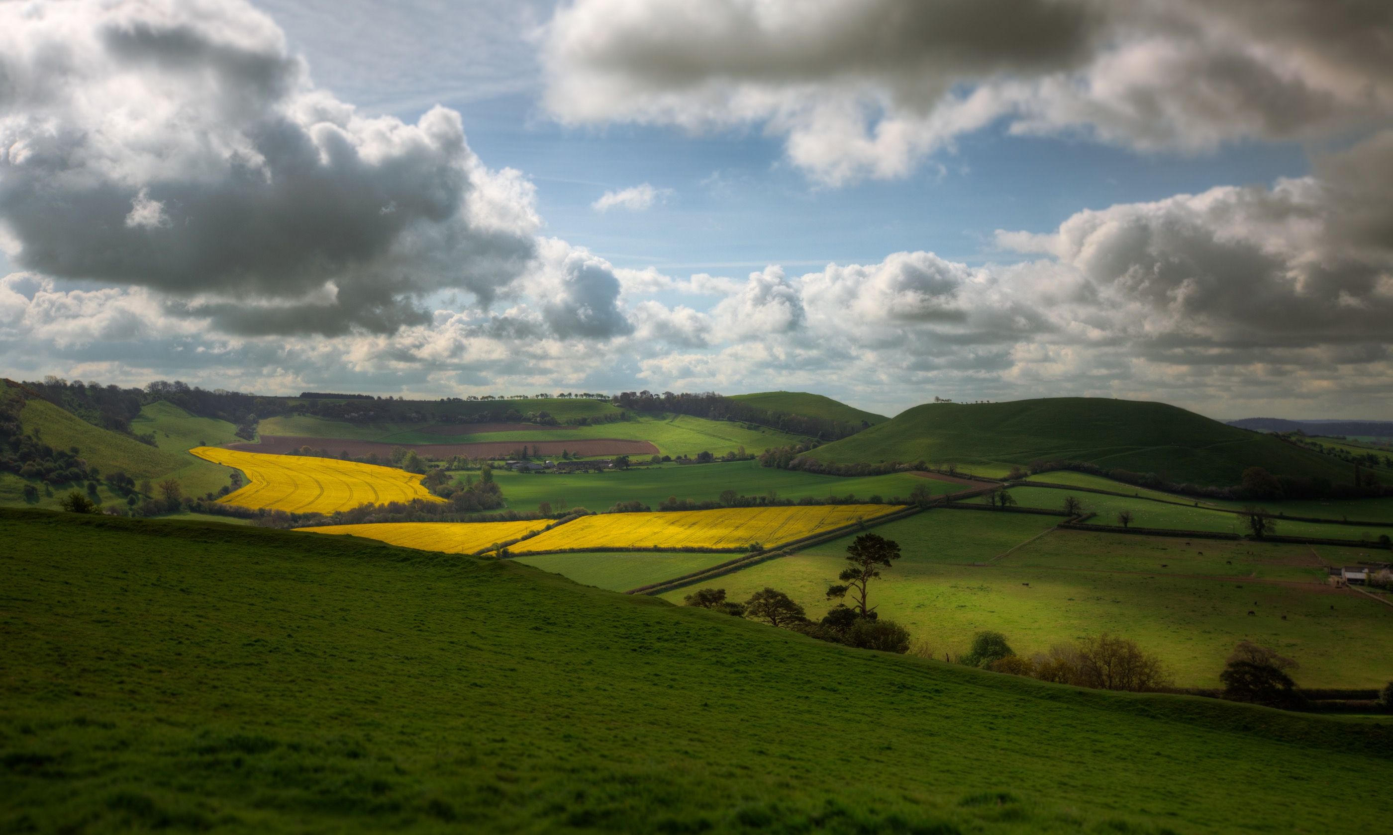 The view from Cadbury Castle in Somerset (Dreamstime)