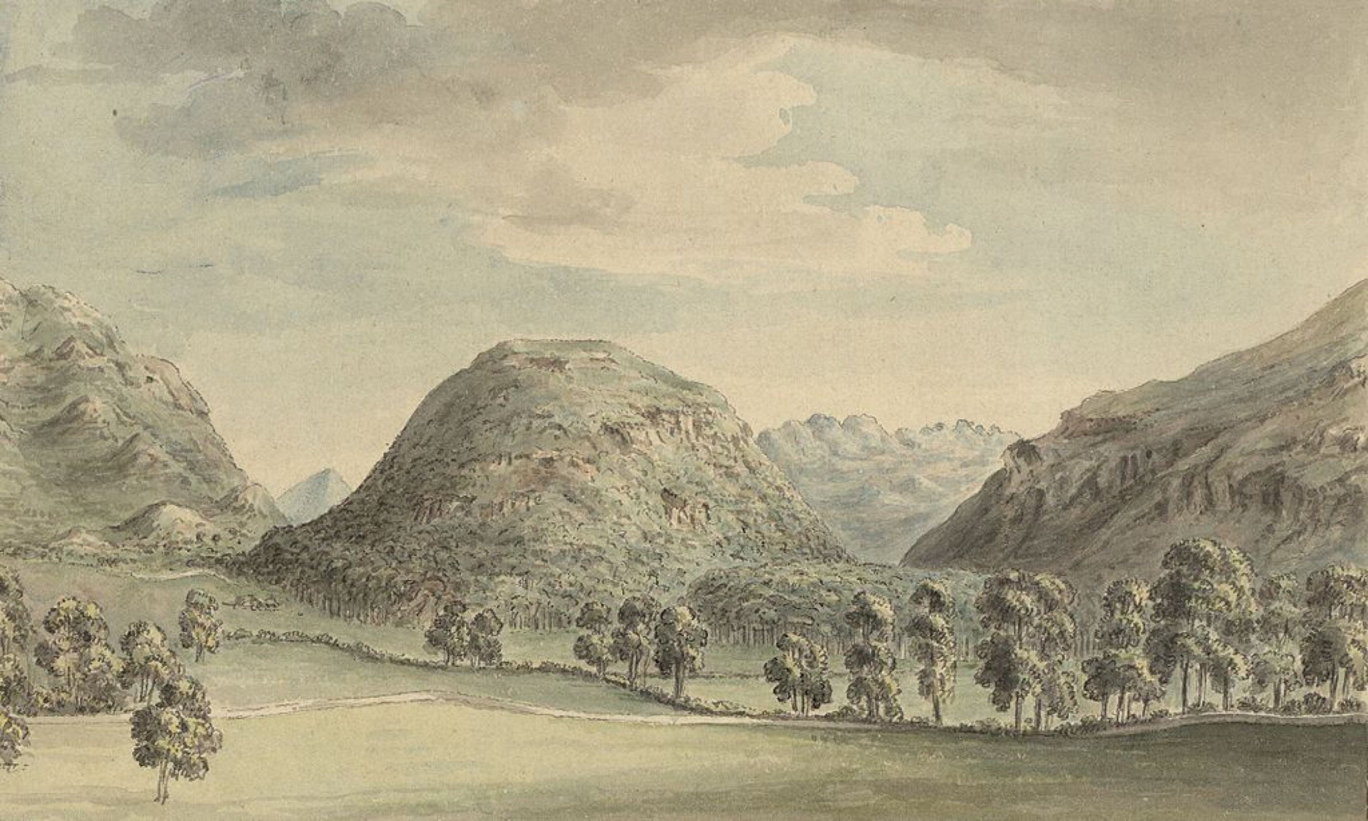 Dinas Emrys, from Pennant's A Tour In Wales, 1778 (National Library of Wales)