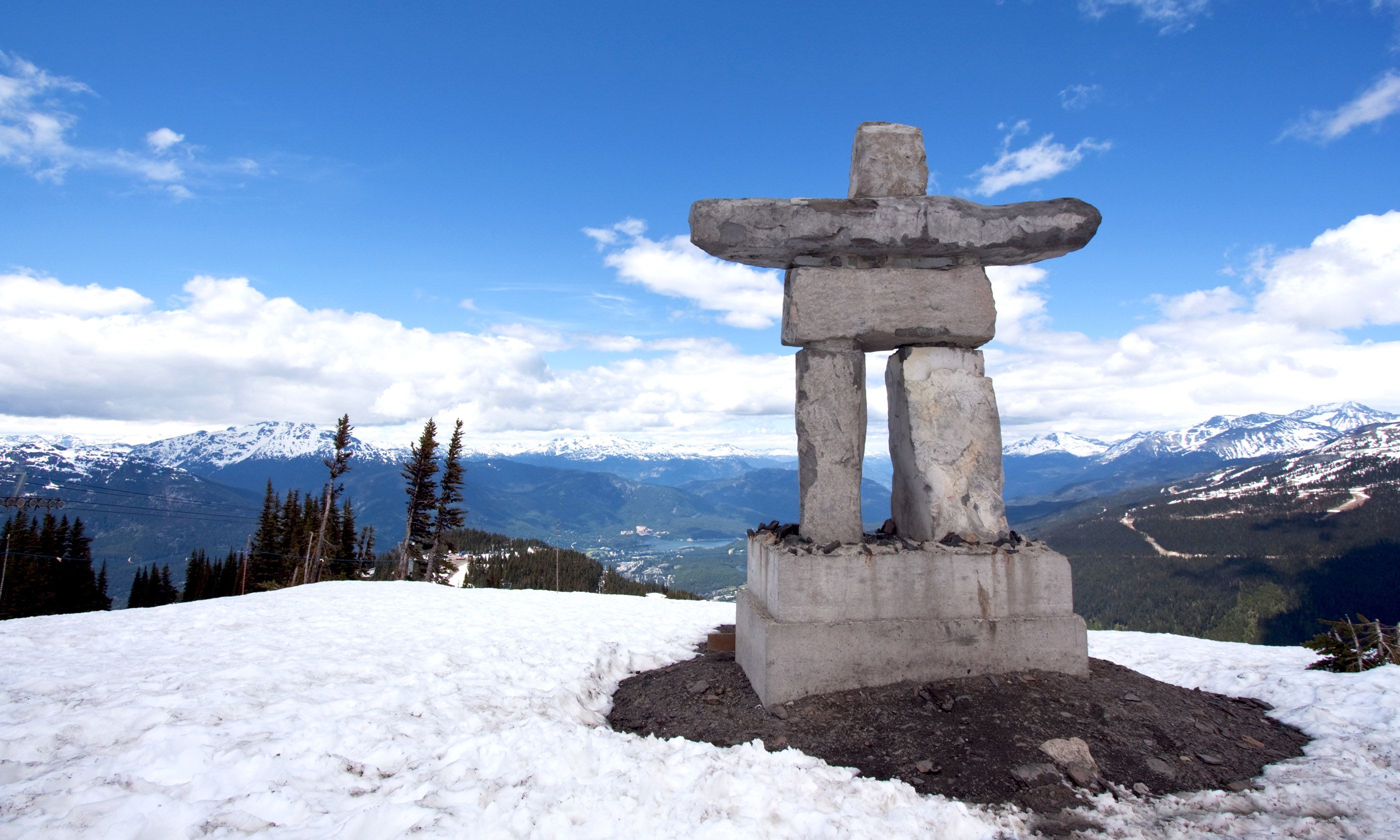 Inukshuk at the top of Whistler Peak (Shutterstock.com)