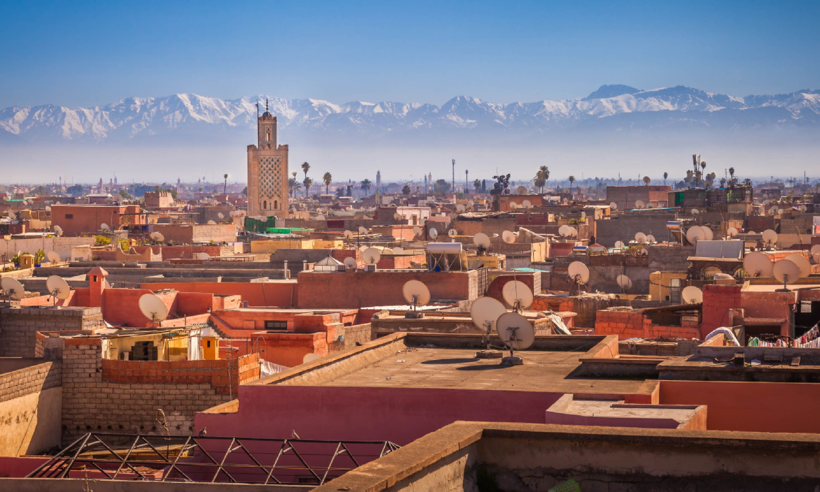 Marrakesh and the snow capped Atlas mountains (Shutterstock)