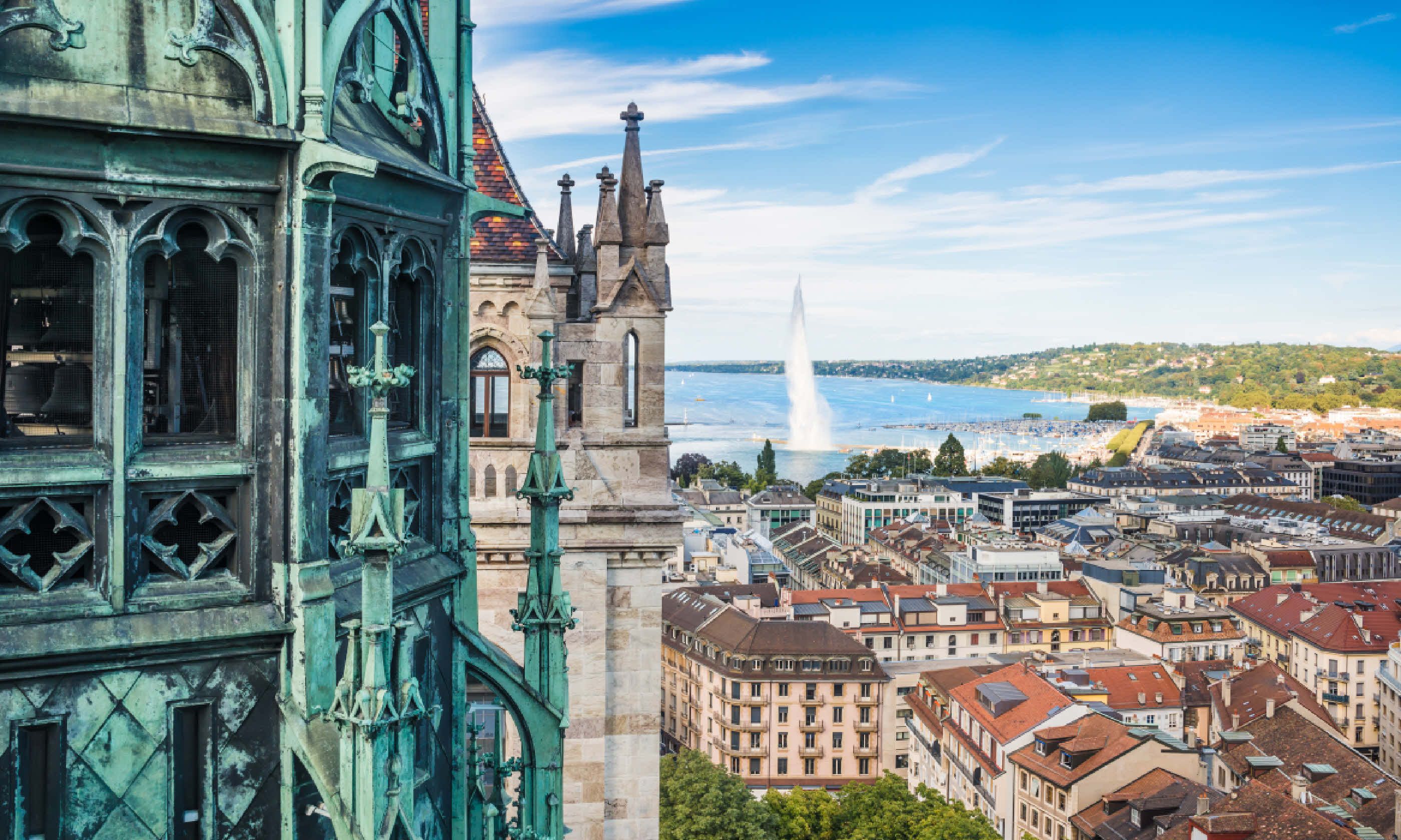 View of Geneva from Cathedral of Saint-Pierre (Shutterstock)