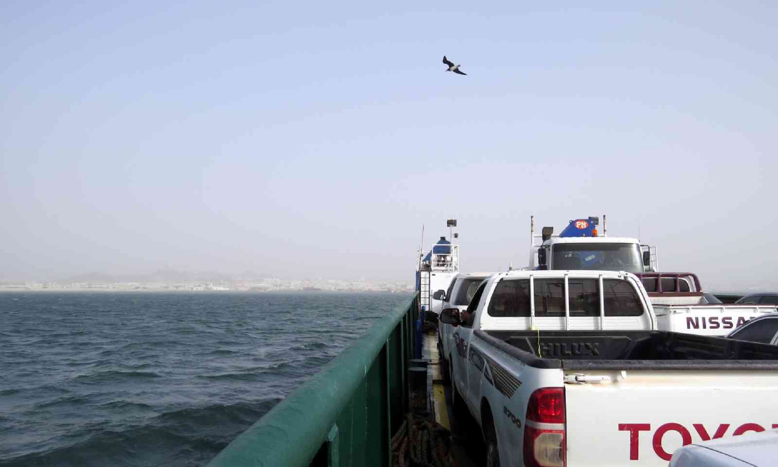 The car ferry to Masirah Island (Hazel Plush)