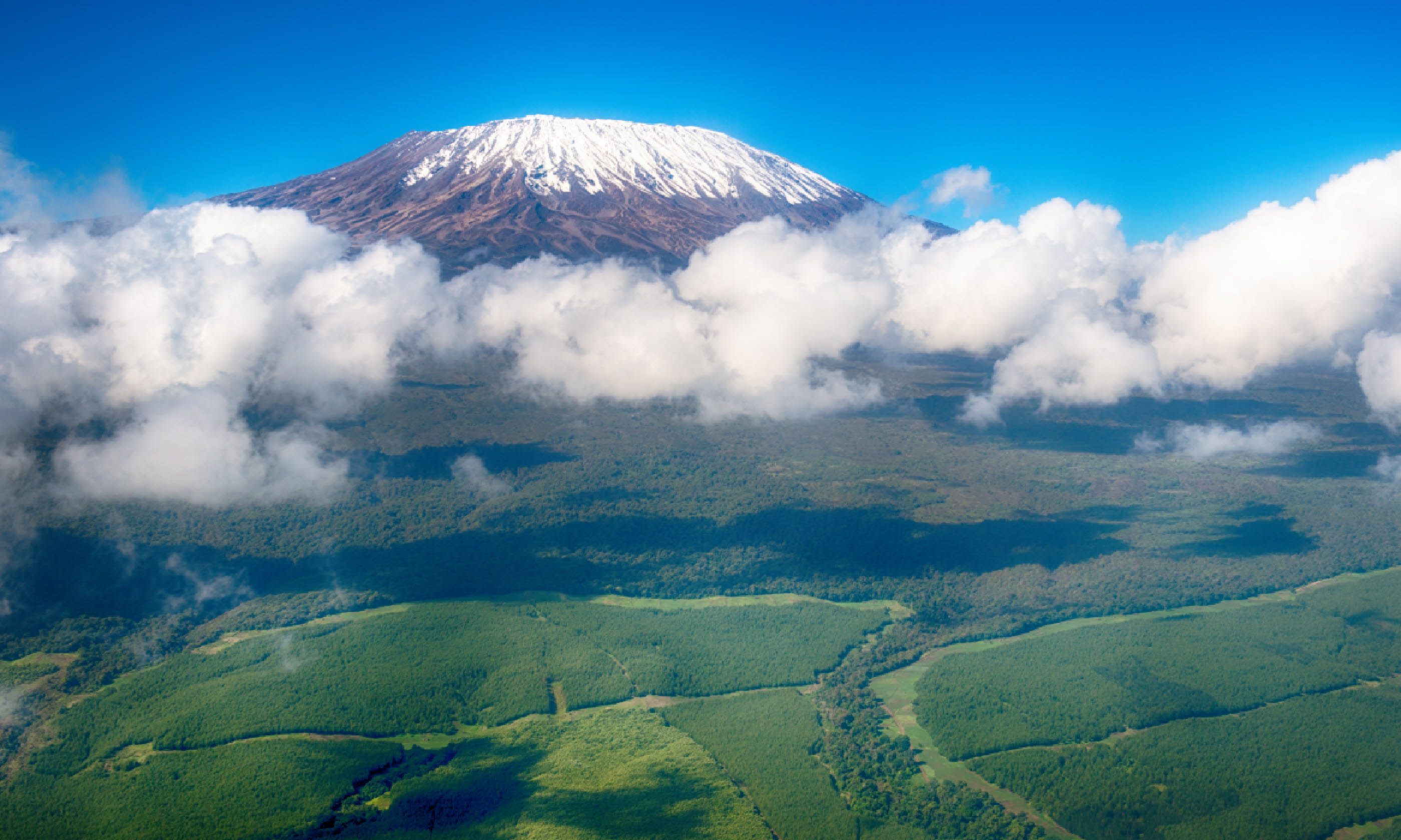 Aerial view of Mount Kilimanjaro (Shutterstock)